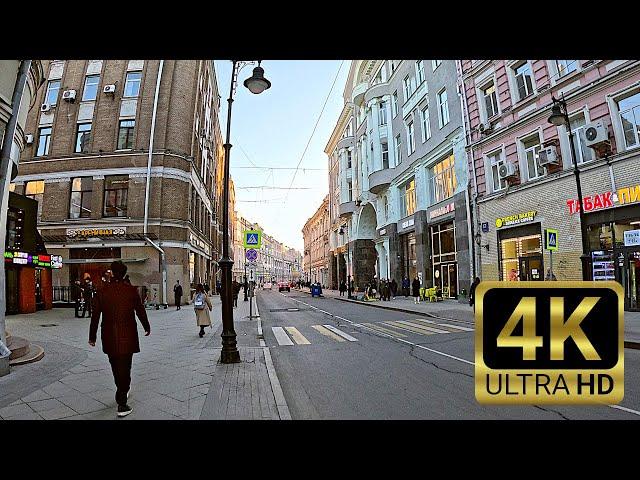 Walking Tour 4K | Myasnitskaya, Moscow 