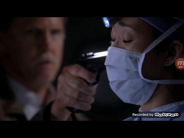 Greys anatomy- Shooter holds gun to Cristinas head while she does surgery on Derek(Owen gets shot)