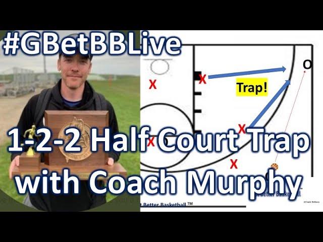 GBetBBLive: 1-2-2 Low Half Court Trap with Ben Murphy