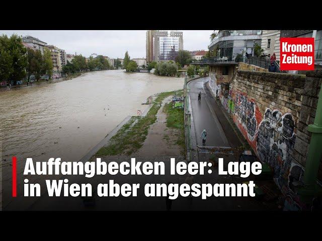 Auffangbecken leer: Lage in Wien aber angespannt | krone.tv NEWS