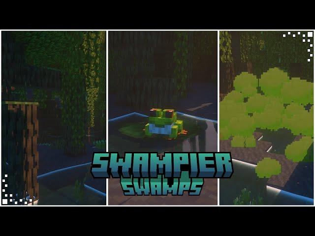 Swampier Swamps (Minecraft Mod Showcase) | Frogs Expansion, Swamp Overhaul & New Items