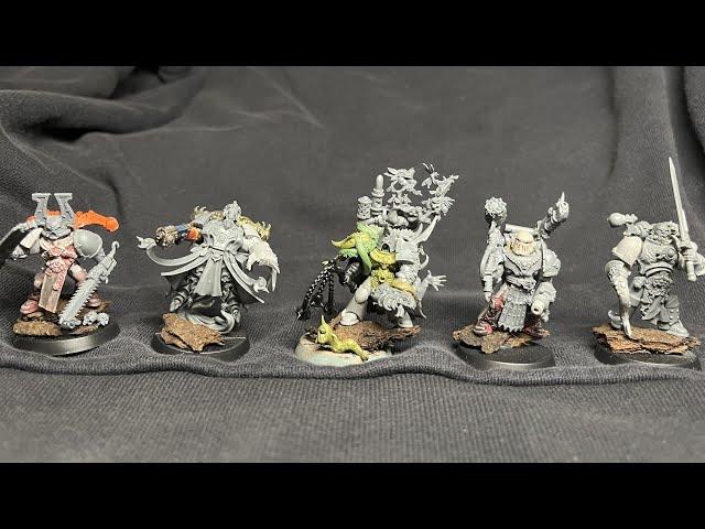 Custom Chaos Space Marine Chosen 5 Different Legion Champions Warhammer 40k