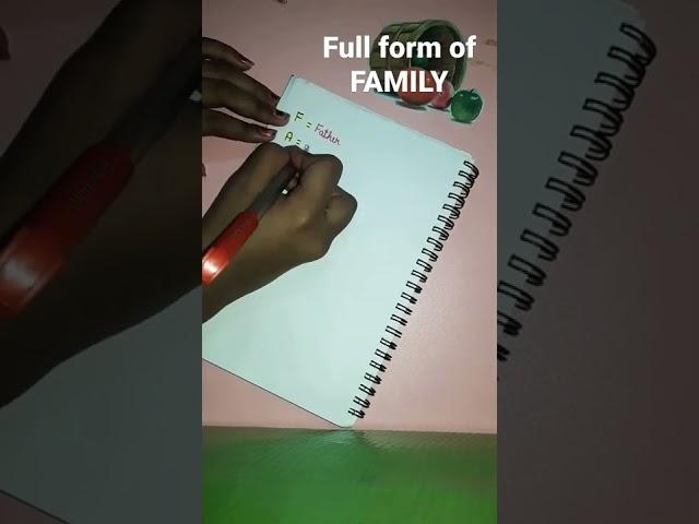 Full Form of #family #familyshorts  #youtubeshorts #shorts  #Ayushi art and crafts