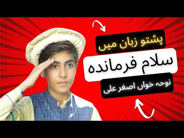 سلام فرماندہ ( پشتوزبان میں) | Salam Farmanda (Pashto) | Noha Khawan Ali Asghar  #salamfarmande