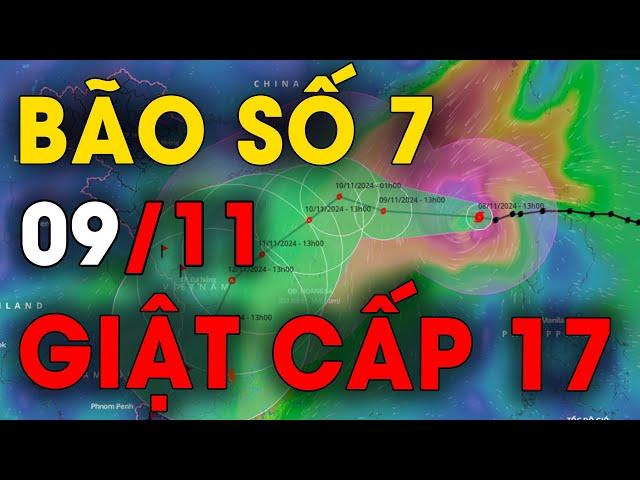  TIN BÃO KHẨN CẤP: Bão Yinxing giật cấp 17 diễn biến khó lường, huy động 5.000 phương tiện ứng phó