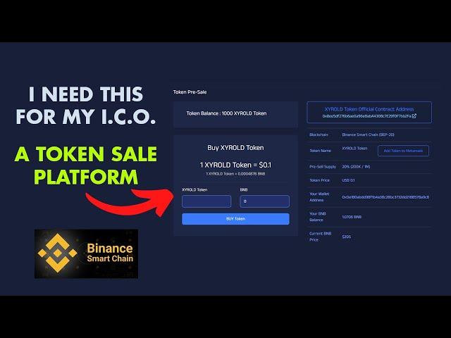 How to Build a Token Sale App (Presale)  | Solidity, c#, JS