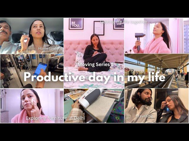 moving series ⭐ | episode one | Productive Vlog + Getting new furniture customized! Gulguli Singh