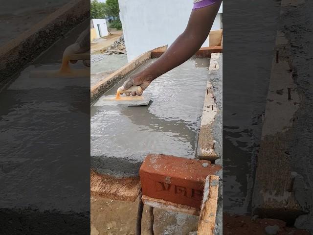 Concrete work #shorts #shortsfeed #construction #concrete #skills