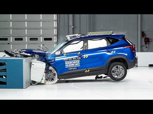 2024 Kia Seltos updated moderate overlap IIHS crash test