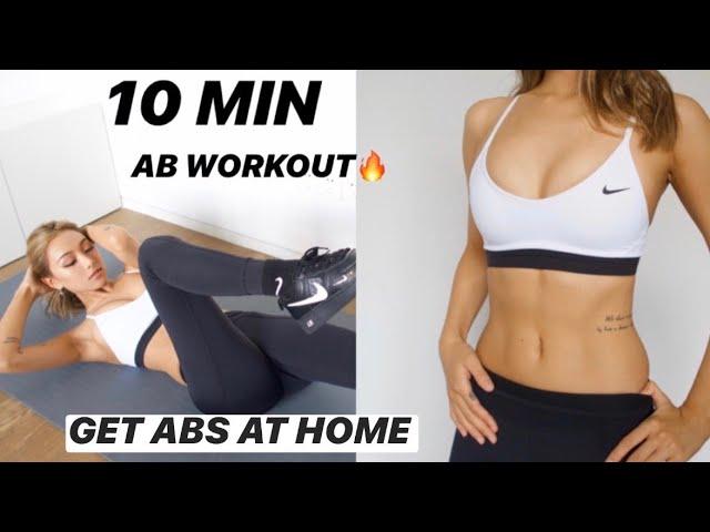 10MIN AB WORKOUT // NO EQUIPMENT| GET ABS IN 20DAYS WORKOUT CHALLENGE