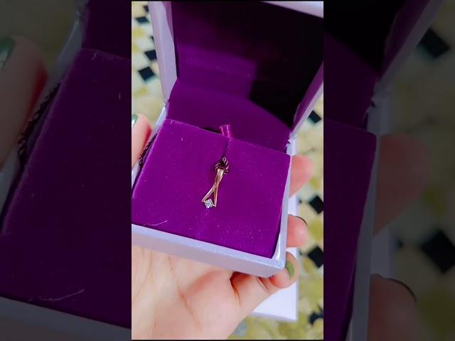 Unboxing gold and  diamond pendant ️#pendant #diamond #caratlane #shotrs