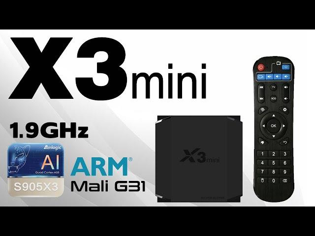 Powerful Box Under $50    X3 Mini Amlogic S905X3 4K TV Box