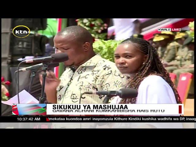 Entertainment at the Mashujaa day Celebrations in Kwale county