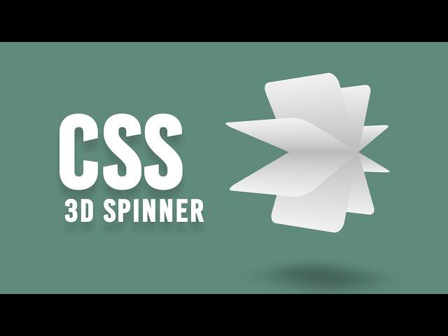 CSS Only 3D Spinner