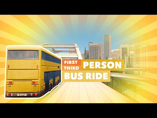 Very Realistic First-Person Doppeldecker Bus Ride across the whole city | Cities: Skylines