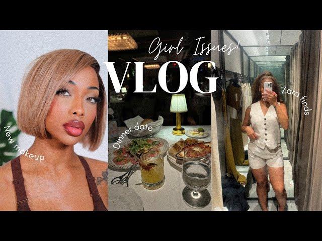 Vlog :Girl Issues! My Makeup Is Stressing Me Out! Dinner Date, Lots of New Makeup Purchases!