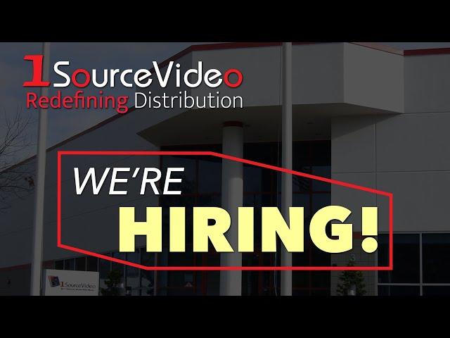 1SourceVideo's Sales Department Is Expanding!