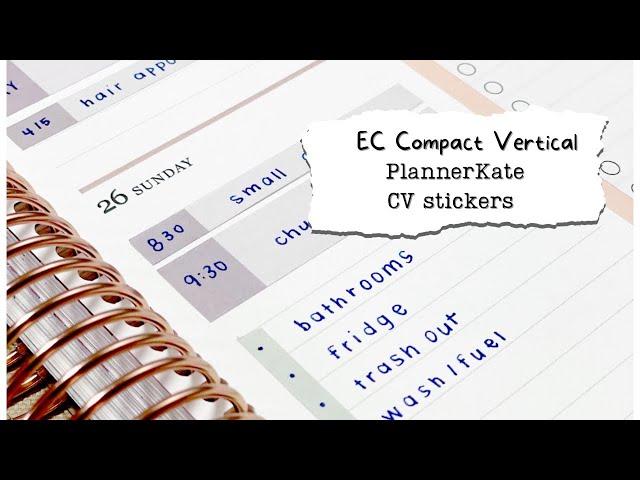 EC Compact Vertical PWM + PlannerKate CV Stickers | February 20 - 25