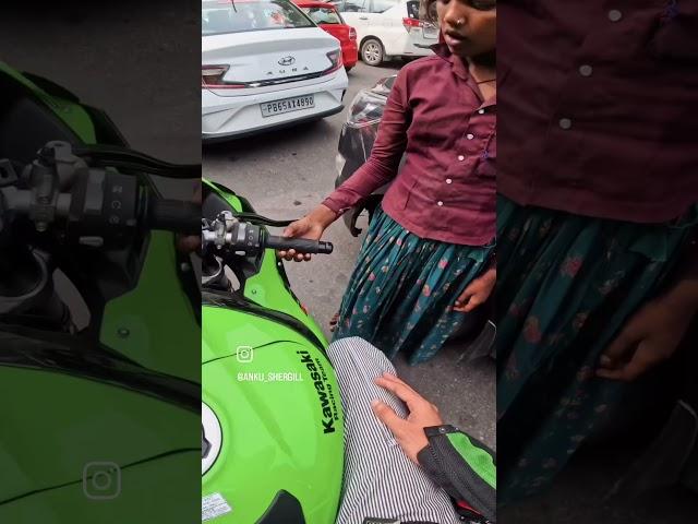 Raja DC zx-10r cute girl reaction #