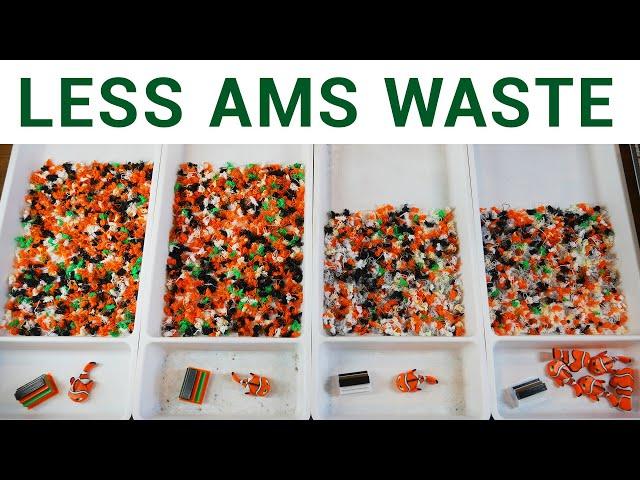 Reducing waste from Bambu Lab AMS (lite) prints