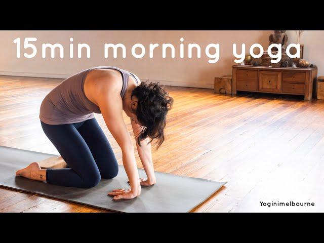 15min morning yoga flow | whole body | feel your best