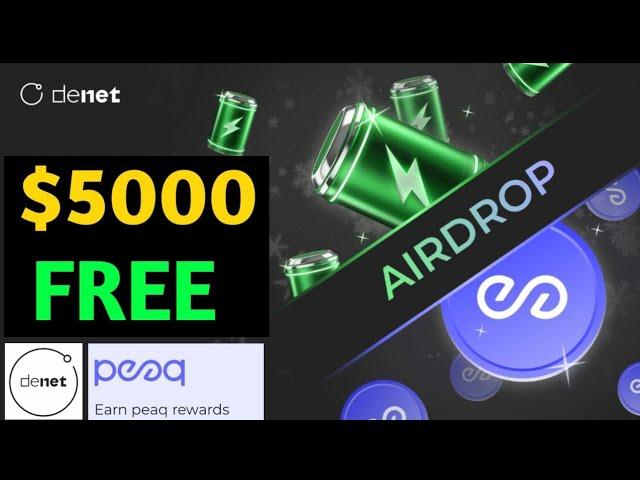 Denet Extra Reward - Free $5000 Peaq Token - Do These Tasks | Denet Storage New Update