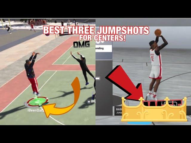 BEST TOP 3 JUMPSHOTS FOR CENTERS! BEST SHOOTING & DEFENSE BADGES FOR CENTERS!