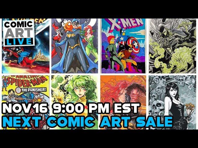 Comic Art LIVE Fall 2024 - Next Comic Art Hangout and Art Sale