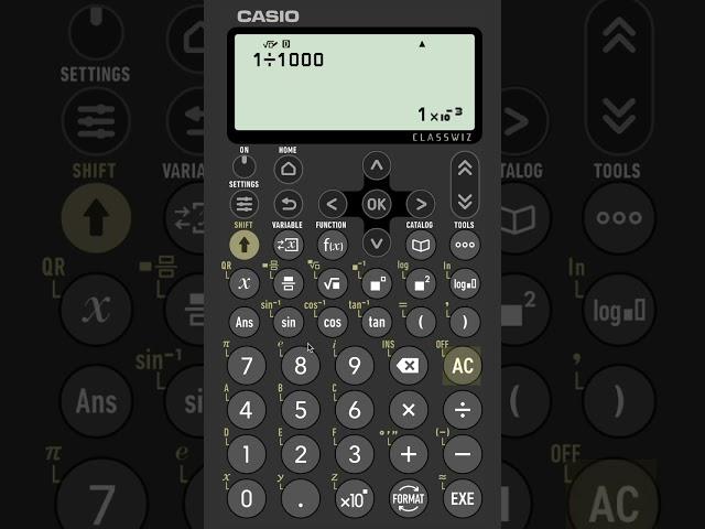 Change A Scientific Notation Answer To A Regular Decimal Answer On A fx-991CW | fx-570CW Classwiz