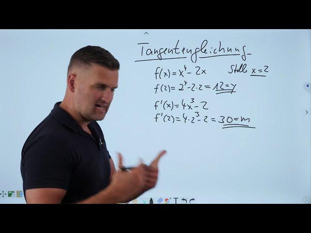 Tangentengleichung bestimmen Beispiel | Mathe by Daniel Jung