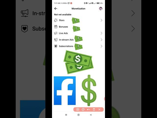 facebook update || stars | bonus | in-stream ads | subscriptions #shorts #shortsyoutube #shorts_feed