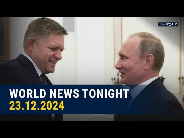 Slovakian PM Fico begs Putin for help in Moscow as desperation grows | World News Tonight