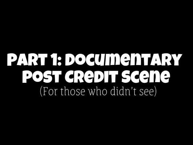 Post credit scene to my doc: just in case you didn’t see it