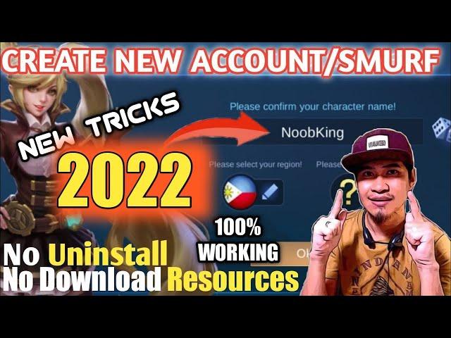 HOW TO CREATE NEW ACCOUNT/SMURF ACCOUNT | No Uninstall | No Download Resources | Mobile Legends