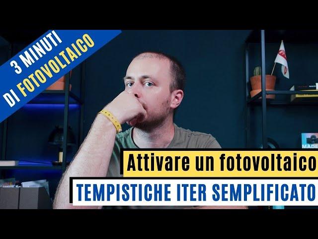 3 MIN DI FOTOVOLTAICO - Allacciamento fotovoltaico con iter semplificato