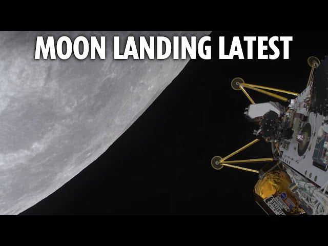 LIVE: US space firm's lander reaches moon as project chiefs hold press conference