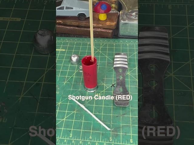SHOTGUN CANDLE ️(RED) MELT by W2M #asmr #shorts #candle