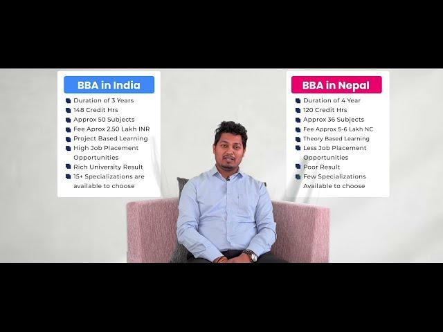 Study BBA (India Vs Nepal) I Benefits of BBA in India Vs Nepal I ACS Nepal