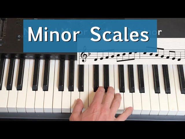 Minor Scales - Natural, harmonic and melodic explained