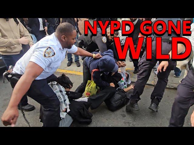 NYPD BRUTALLY PUNCH, TASE College Students to Stop Gaza Protest Encampment