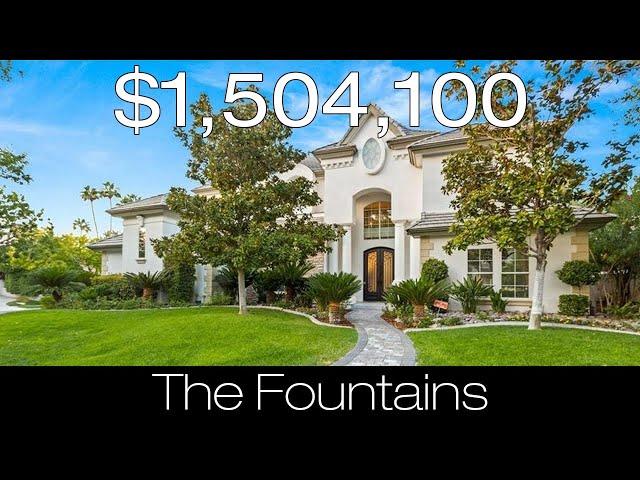 Magnificently Appointed Two Story Home In Green Valley's Premier Gated Neighborhood "The Fountains".