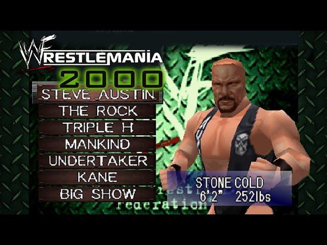 WWF WrestleMania 2000 - All Characters & Complete Roster