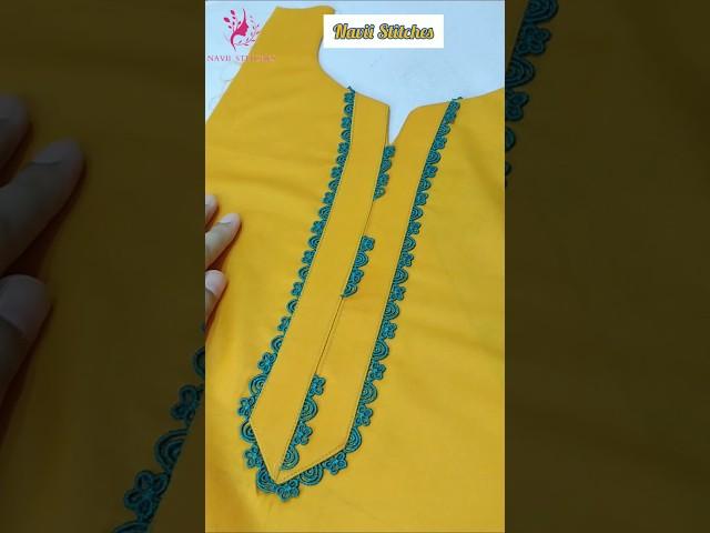 Very Easy Neck Design Using Sewing Tips And Tricks #shorts #sewing #shortsfeed #shortsfeed