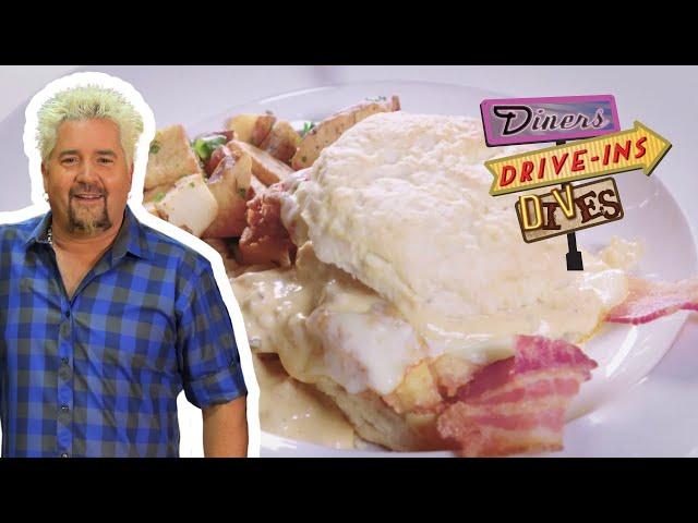 Guy Fieri Chows Down on a "Dirty South Biscuit" in NC | Diners, Drive-Ins and Dives with Guy Fieri