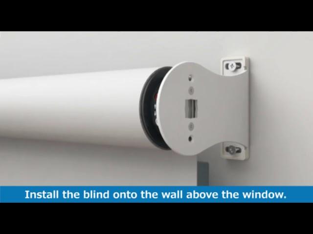 How to install roller blinds motor to set the electronic memory limit