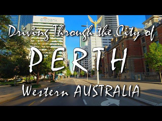 Driving Through Perth CBD, Western Australia - 4K UHD