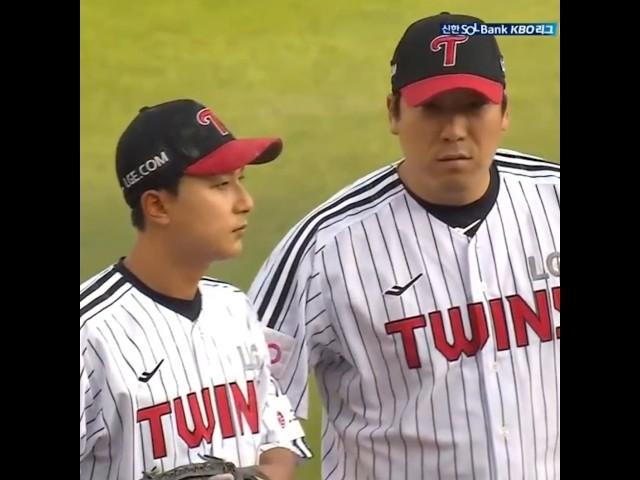 실책한 김주성 멘탈 잡아주는 고참 김현수 행동(LG vs SSG 250610)#김주성 #김현수