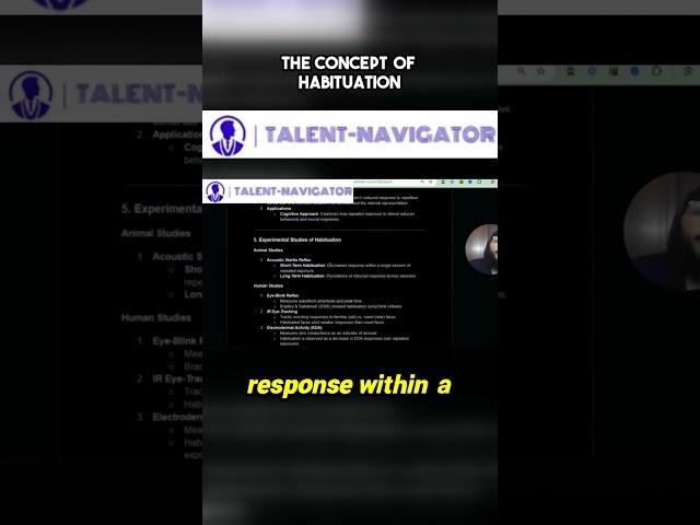 The Concept of Habituation 