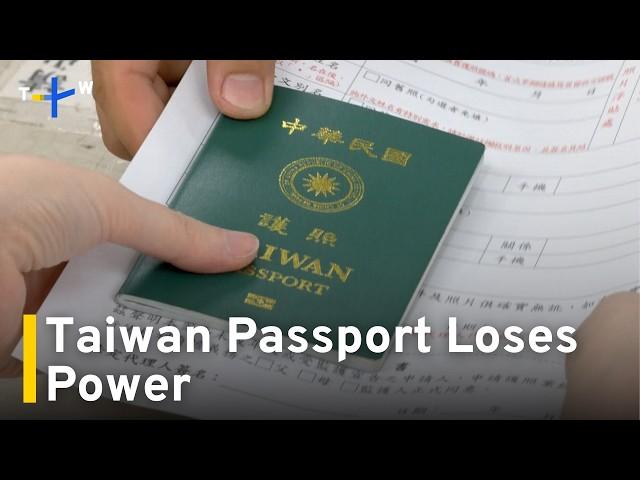 Taiwan Passport Power Drops as Five Countries Withdraw Visa Waivers｜TaiwanPlus News