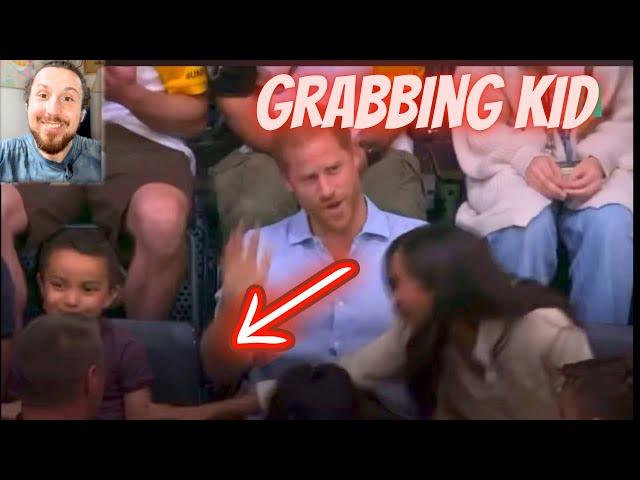 Meghan GROPES Uncomfortable Kid #meghanmarkel